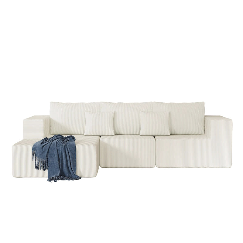 Modulares L-förmiges Ecksofa mit 108.3Inch und Chaiselongue