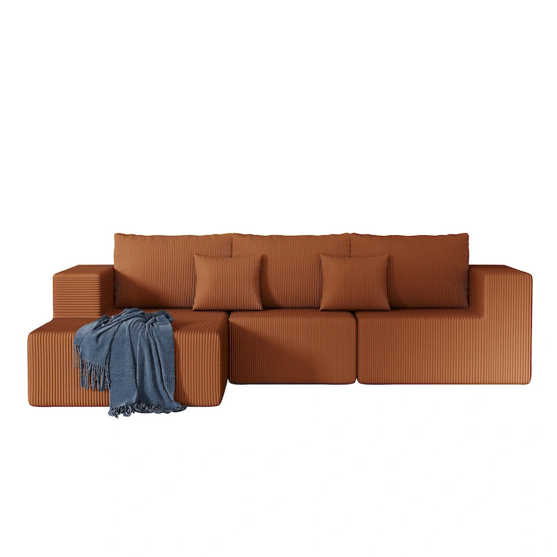 Modulares L-förmiges Ecksofa mit 108.3Inch und Chaiselongue