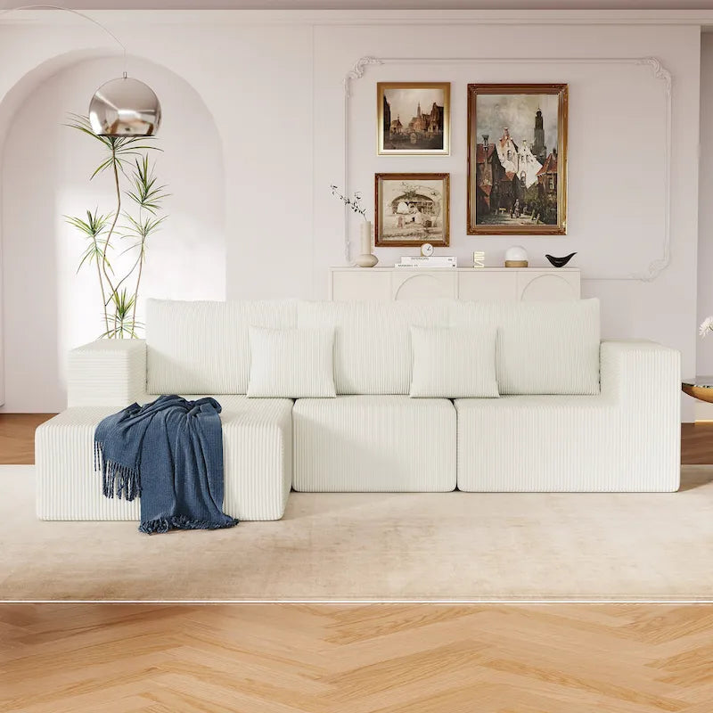 Modulares L-förmiges Ecksofa mit 108.3Inch und Chaiselongue