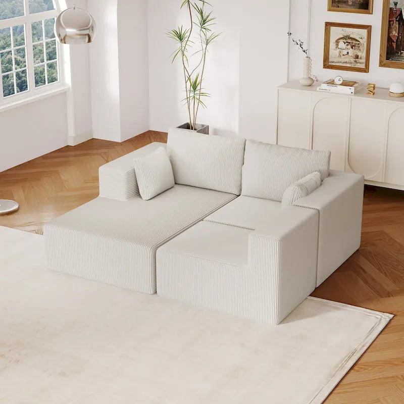Modulares L-förmiges Ecksofa mit 108.3Inch und Chaiselongue