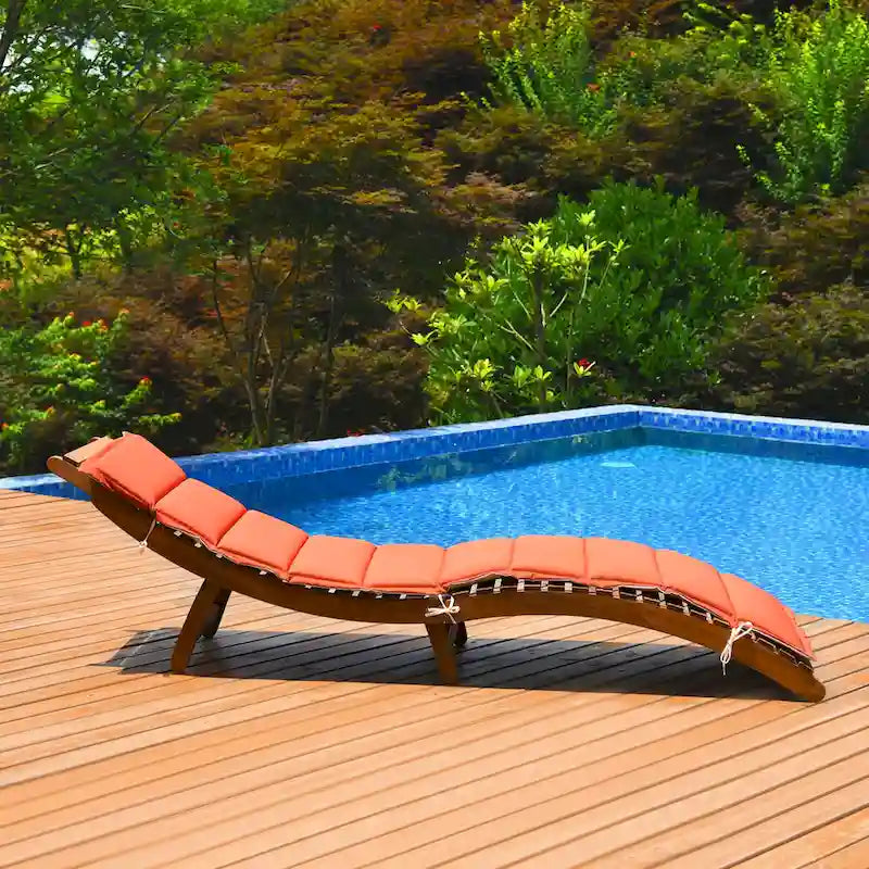 2 sillones chaise longue plegables para exterior de eucalipto - Ver detalles