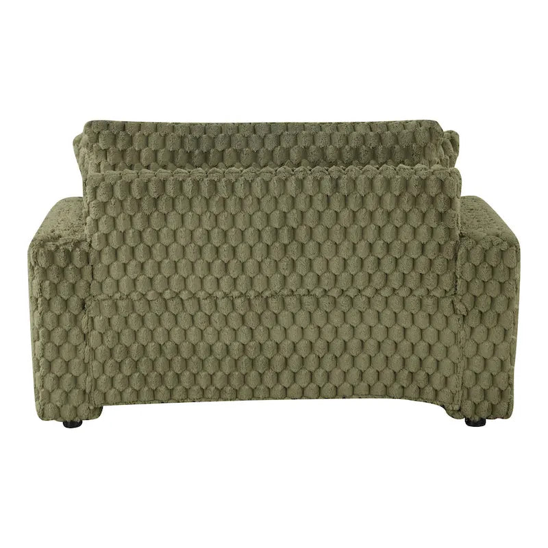 Moderne, weich gepolsterte übergroße Chaiselongue mit 2 Armlehnen