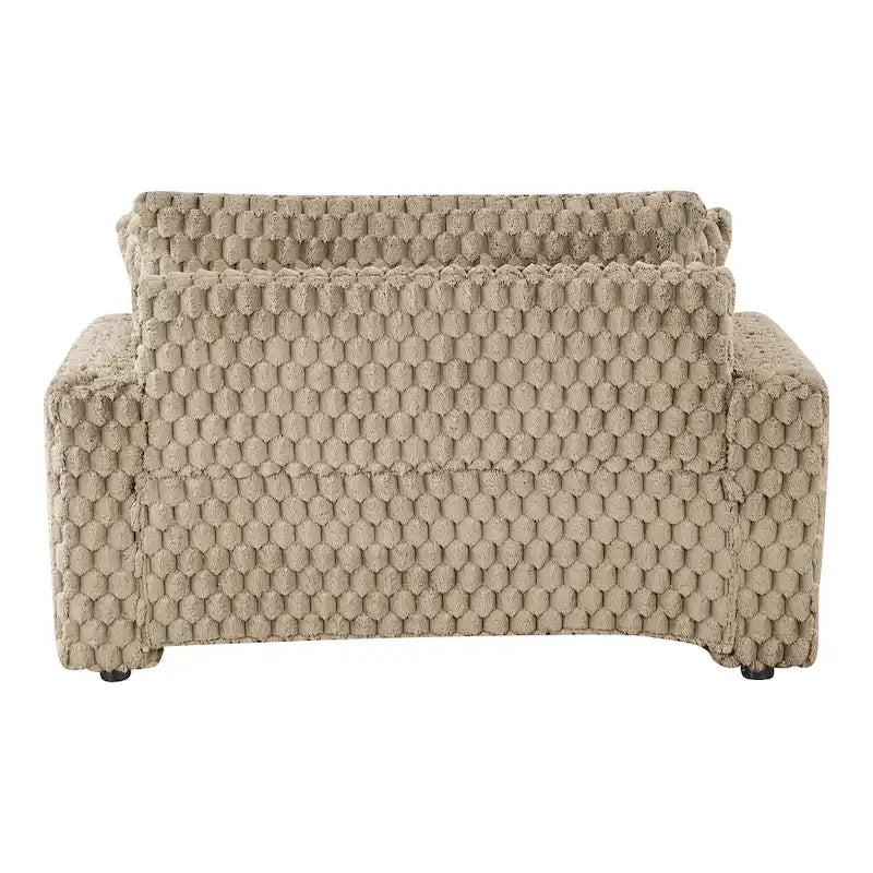 Moderne, weich gepolsterte übergroße Chaiselongue mit 2 Armlehnen