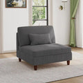 Sillón decorativo sin brazos de pana