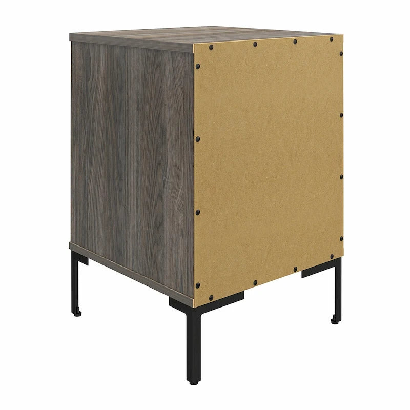 Mesa de noche, roble envejecido