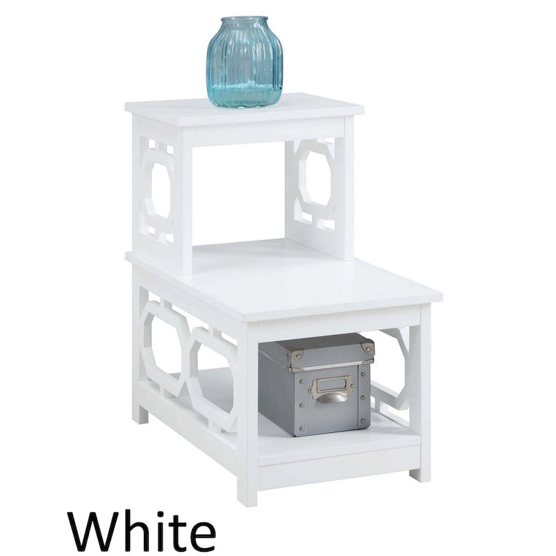 Mesa auxiliar de dos niveles para colocar junto a una silla