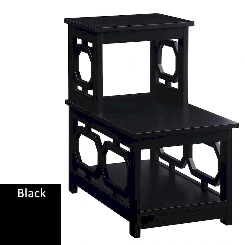 Mesa auxiliar de dos niveles para colocar junto a una silla