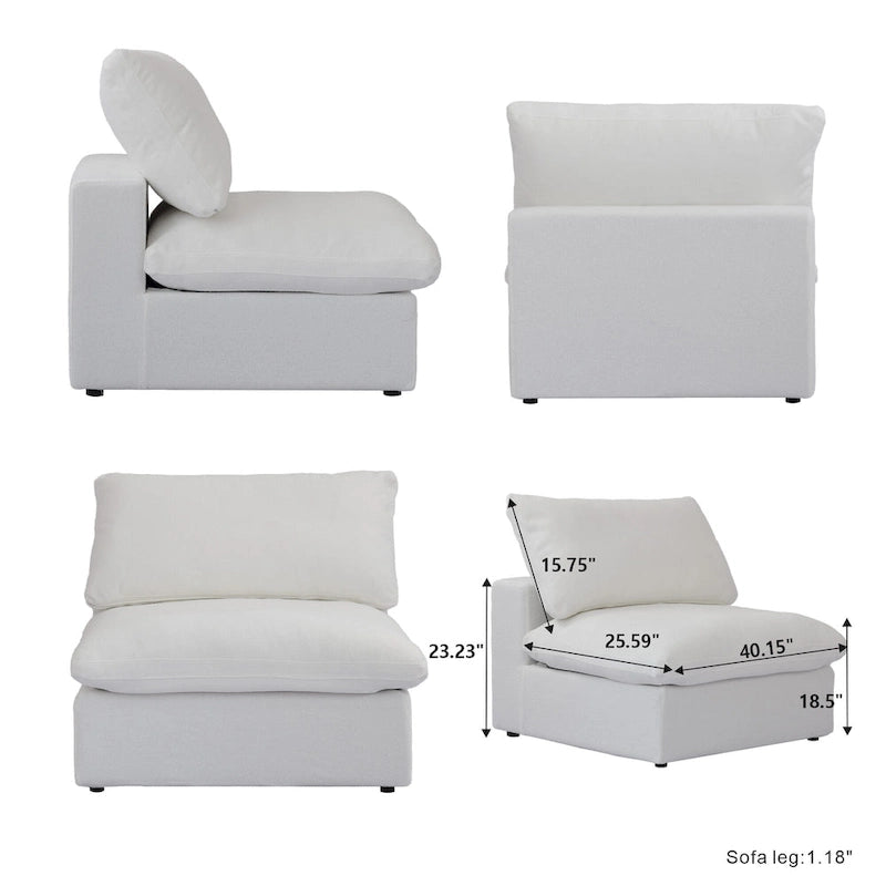 Modernes modulares L-förmiges Schlafsofa