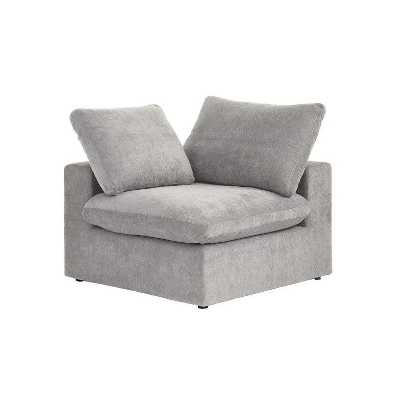 Canapé d’angle moderne modulaire et convertible en L