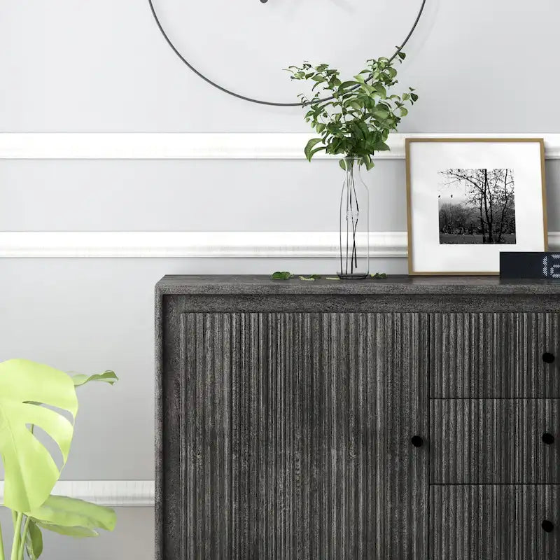 Armario decorativo de madera con 3 cajones - 39.5 x 16 x 31