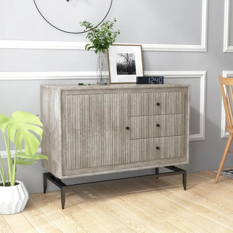 Armario decorativo de madera con 3 cajones - 39.5 x 16 x 31