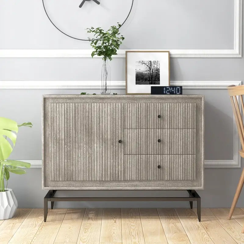 Armario decorativo de madera con 3 cajones - 39.5 x 16 x 31