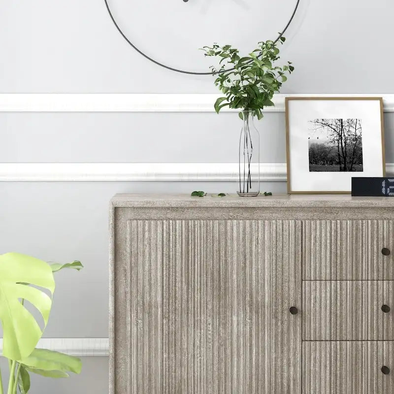 Armario decorativo de madera con 3 cajones - 39.5 x 16 x 31