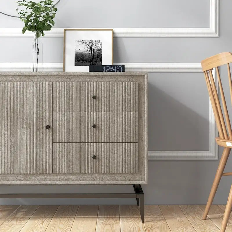 Armario decorativo de madera con 3 cajones - 39.5 x 16 x 31