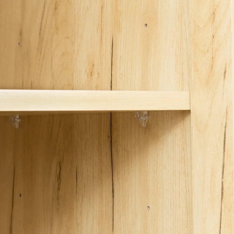 Hoher Kleiderschrank mit 2 Türen und 3 Fächern