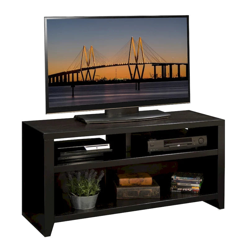 Mueble para TV de 48 pulgadas, para televisores de hasta 55 pulgadas, no requiere montaje, acabado color moca