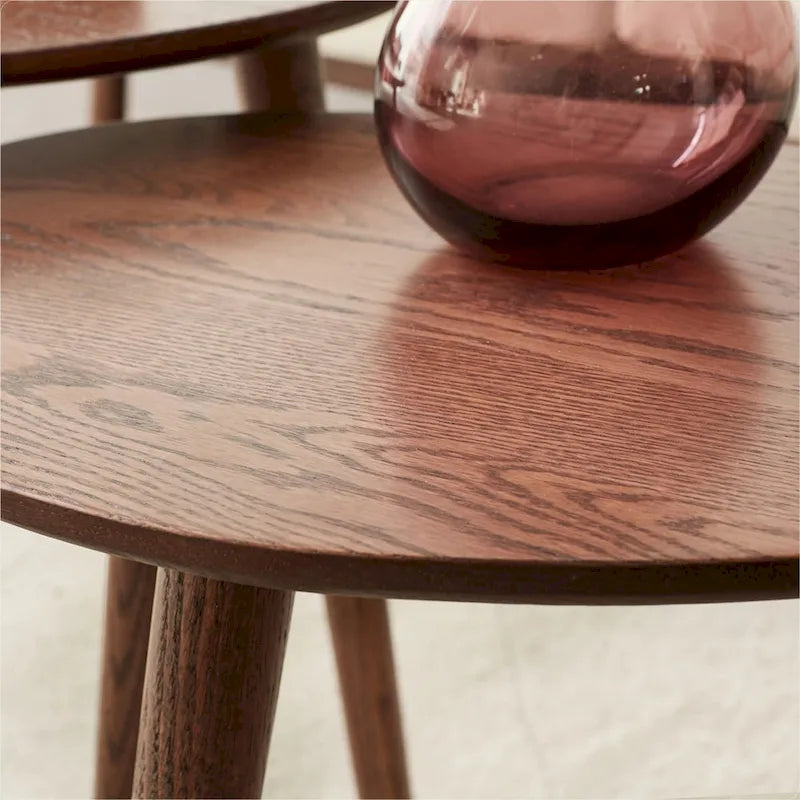 Table basse avec plateau 100 % en chêne massif