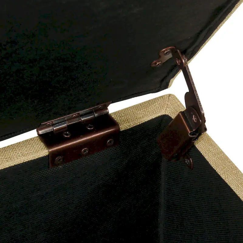 Quadratischer Sitzhocker mit Stauraum, 28 Zoll