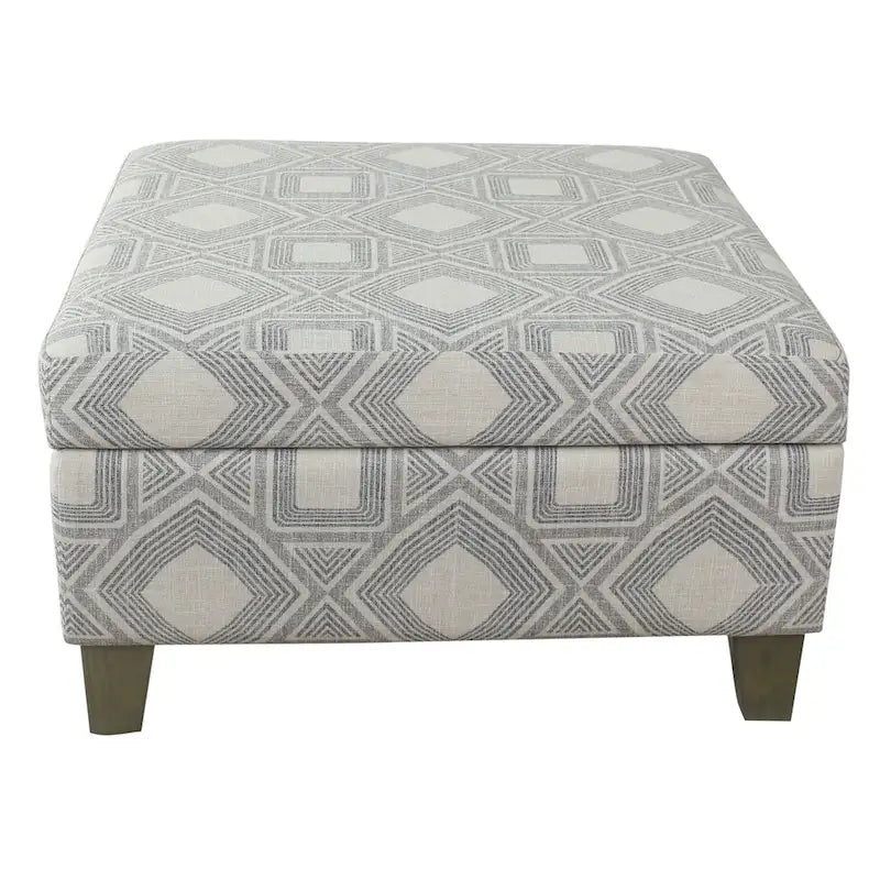 Quadratischer Sitzhocker mit Stauraum, 28 Zoll