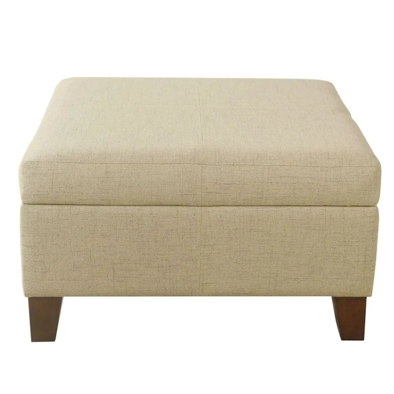 Quadratischer Sitzhocker mit Stauraum, 28 Zoll