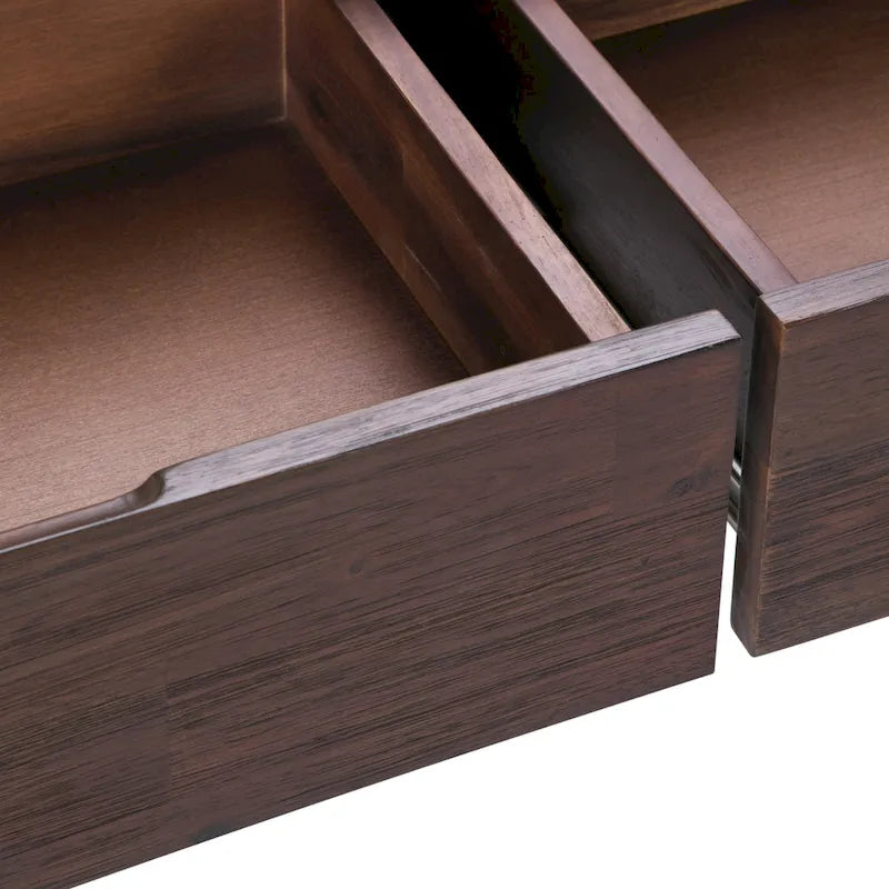 Mesa consola industrial moderna de 60 pulgadas para sofá - 60 W x 16 D x 30 H