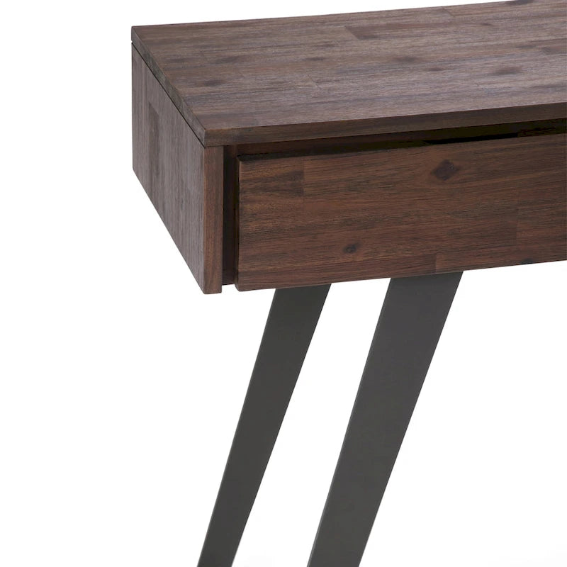 Mesa consola industrial moderna de 60 pulgadas para sofá - 60 W x 16 D x 30 H