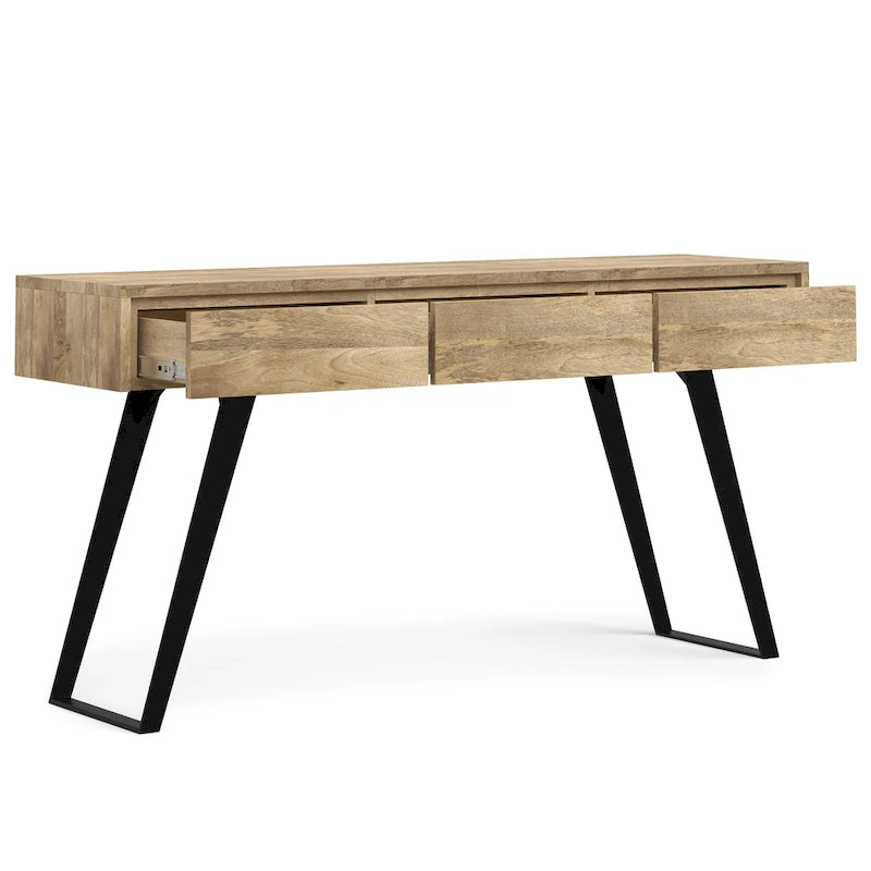 Console industrielle moderne de 60 pouces, table pour canapé - 60 W x 16 D x 30 H