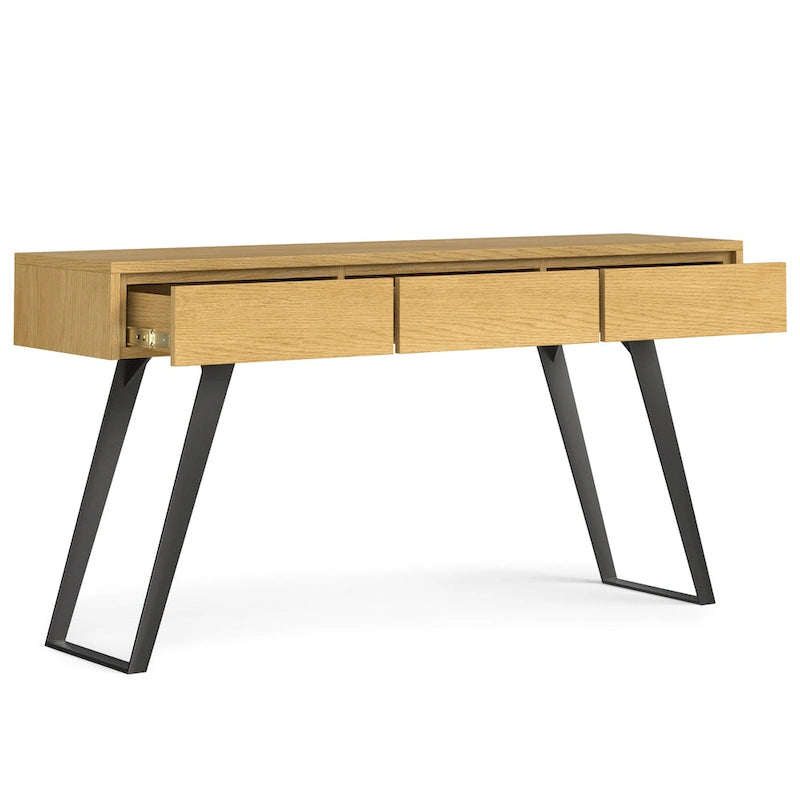 Console industrielle moderne de 60 pouces, table pour canapé - 60 W x 16 D x 30 H