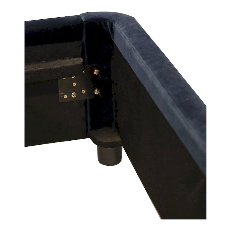 Cama de plataforma moderna tapizada