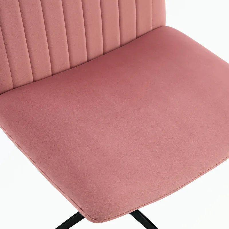 Silla de oficina giratoria ajustable de 360° con base negra