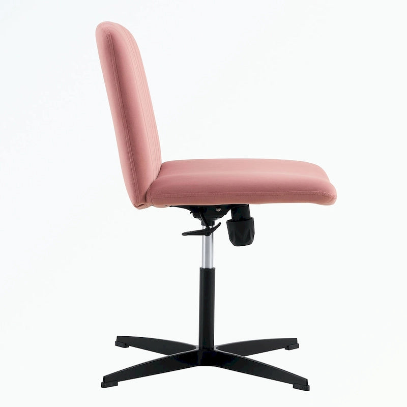 Silla de oficina giratoria ajustable de 360° con base negra