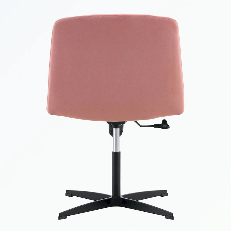Silla de oficina giratoria ajustable de 360° con base negra