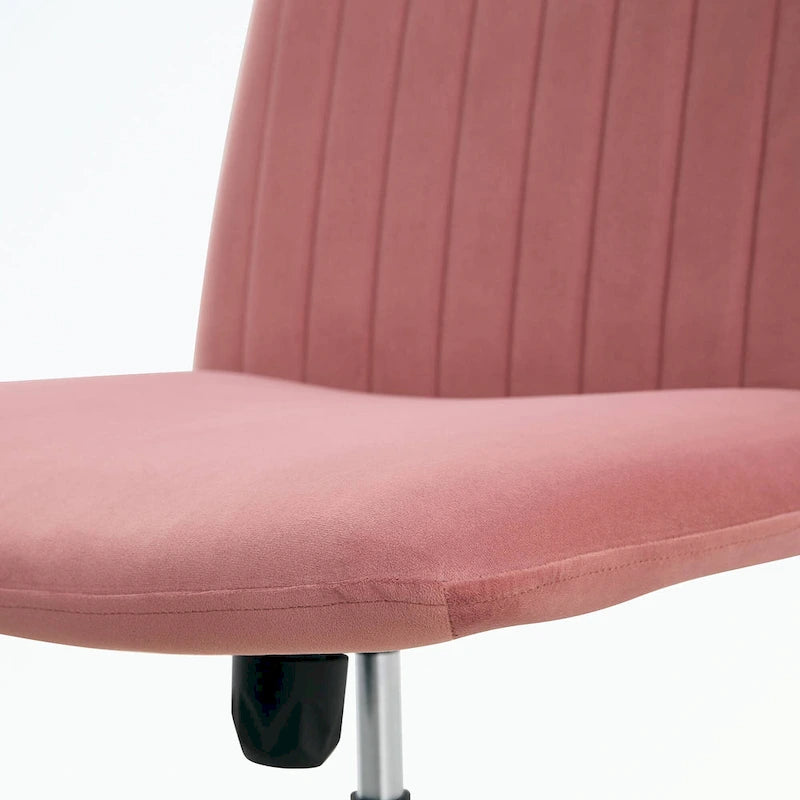 Silla de oficina giratoria ajustable de 360° con base negra