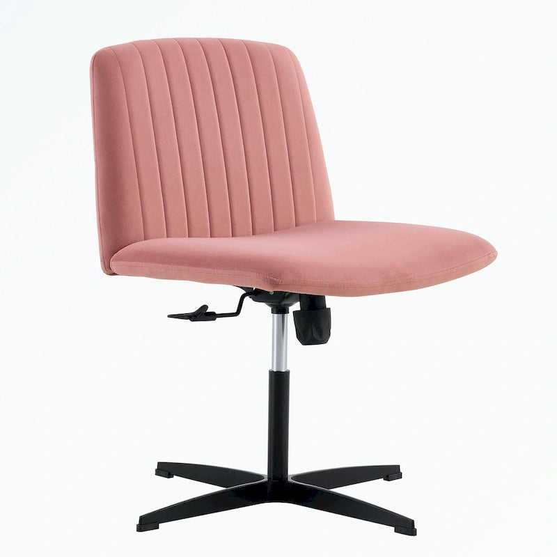 Silla de oficina giratoria ajustable de 360° con base negra