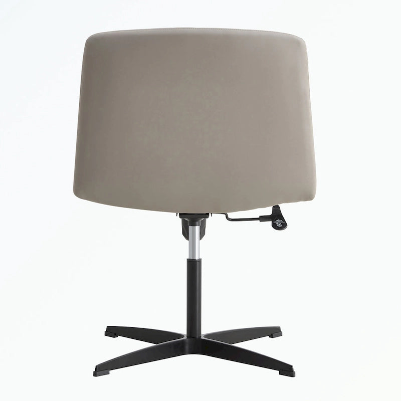 Silla de oficina giratoria ajustable de 360° con base negra