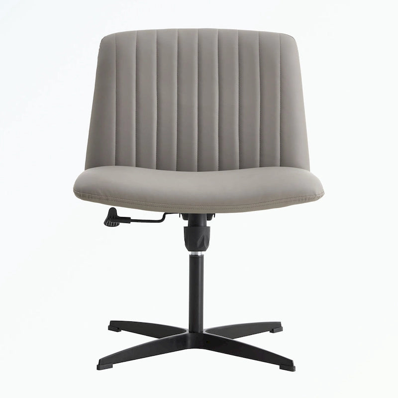 Silla de oficina giratoria ajustable de 360° con base negra