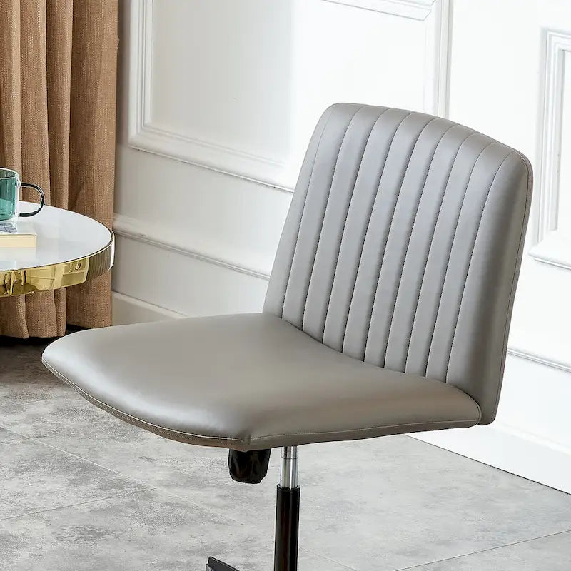 Silla de oficina giratoria ajustable de 360° con base negra