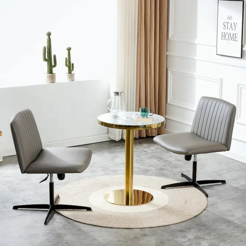 Silla de oficina giratoria ajustable de 360° con base negra