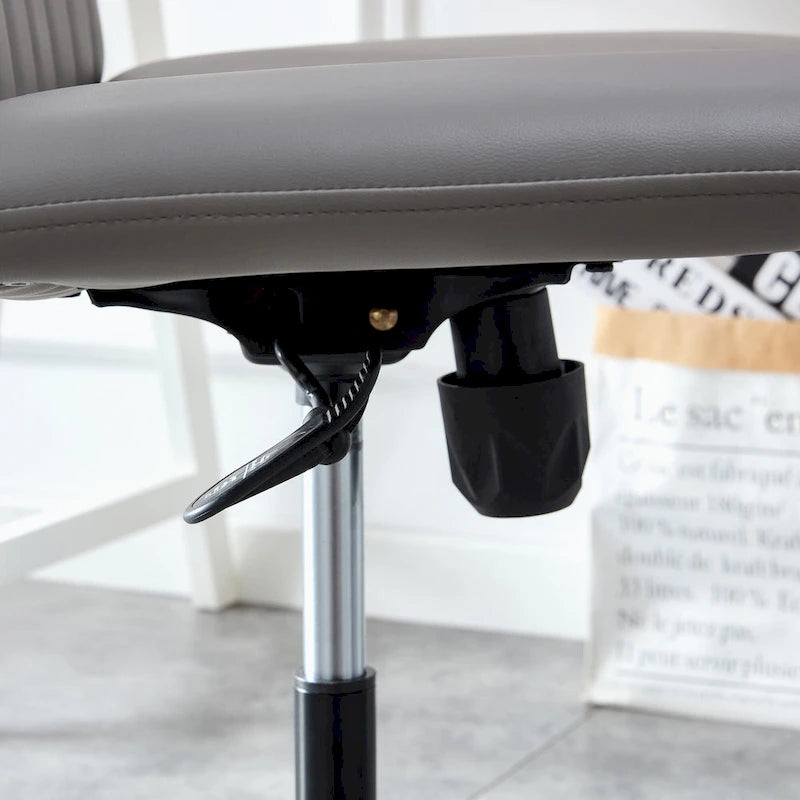 Silla de oficina giratoria ajustable de 360° con base negra