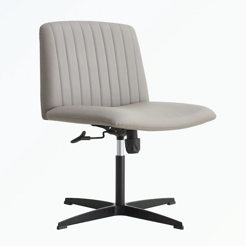 Silla de oficina giratoria ajustable de 360° con base negra