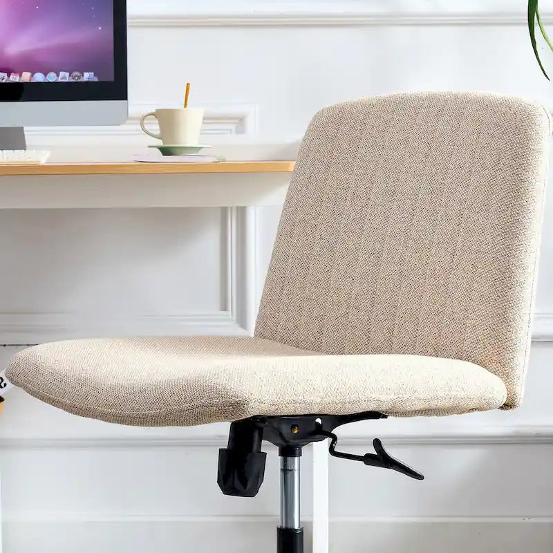 Silla de oficina giratoria ajustable de 360° con base negra