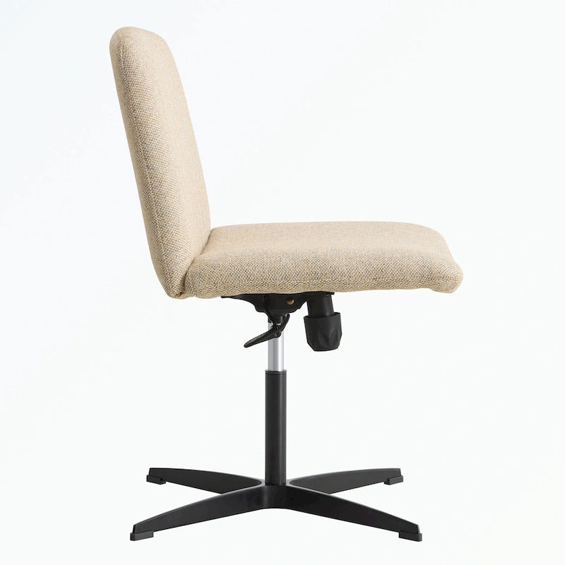 Silla de oficina giratoria ajustable de 360° con base negra