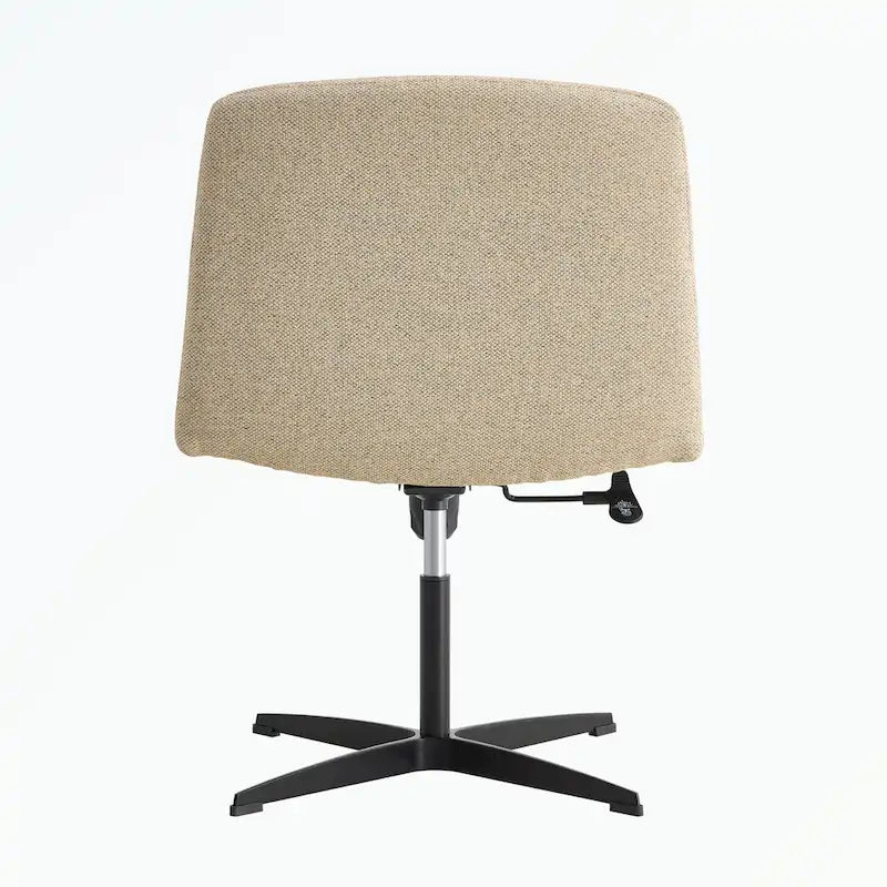 Silla de oficina giratoria ajustable de 360° con base negra