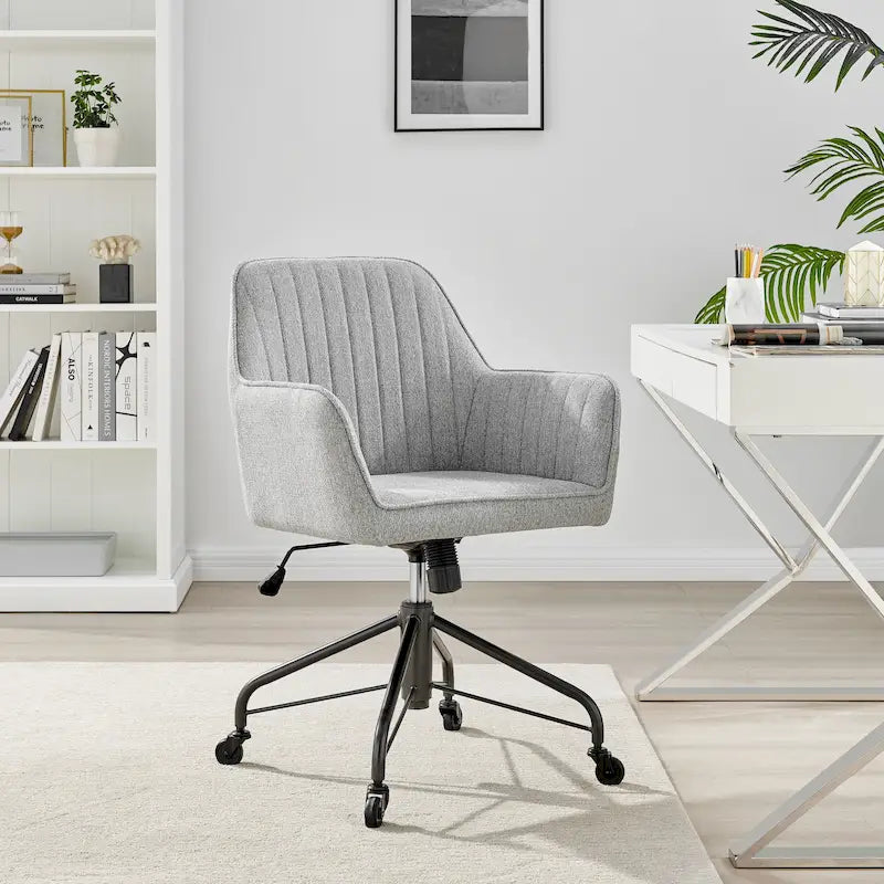 Fauteuil de bureau pivotant en tissu