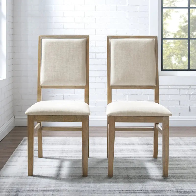 Set aus 2 gepolsterten Stühlen mit Rückenlehne - 18.25 W x 21 D x 39.88 H