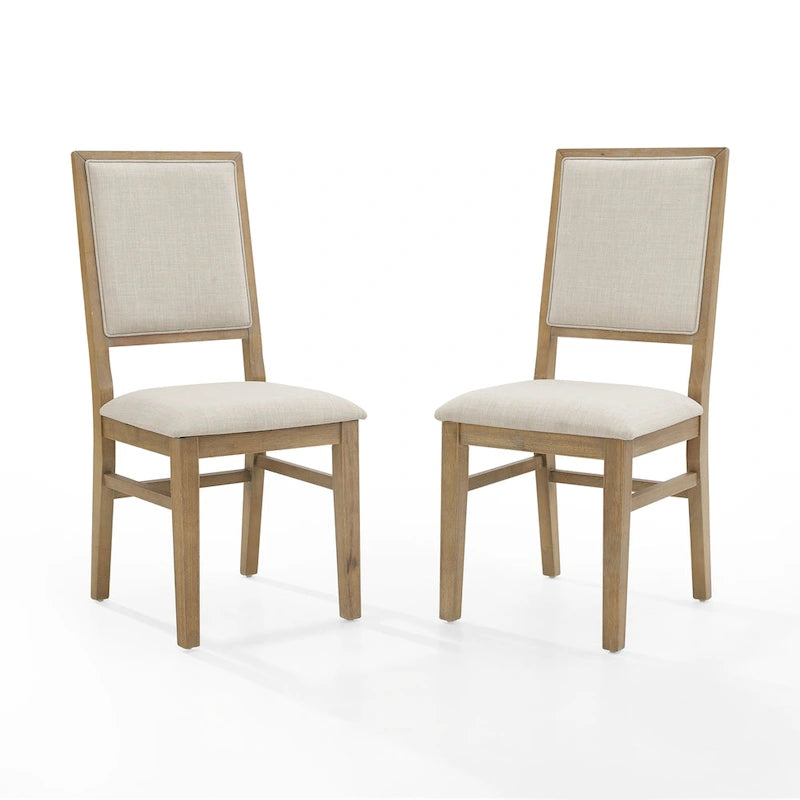 Set aus 2 gepolsterten Stühlen mit Rückenlehne - 18.25 W x 21 D x 39.88 H
