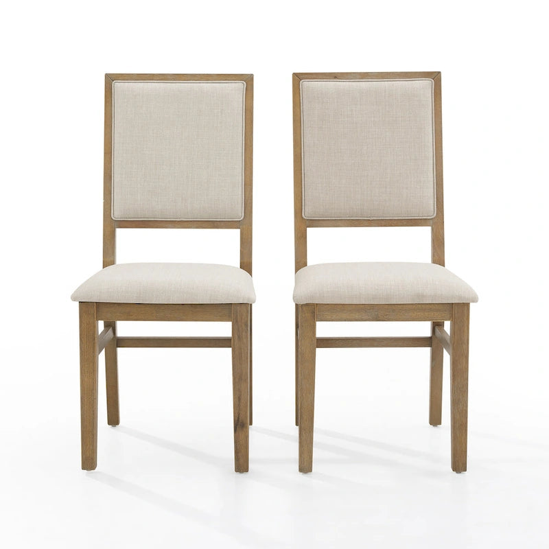 Set aus 2 gepolsterten Stühlen mit Rückenlehne - 18.25 W x 21 D x 39.88 H