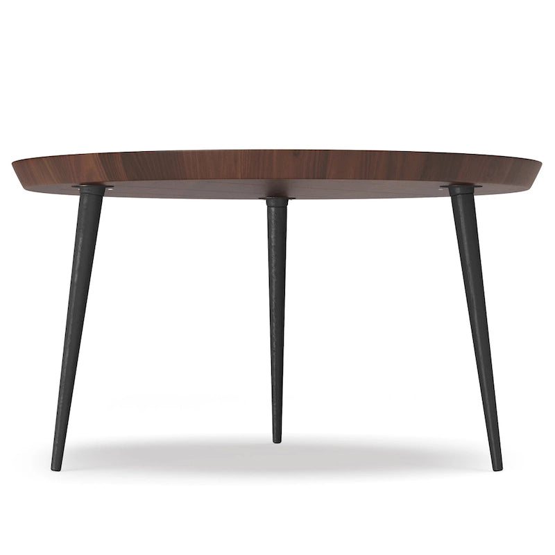 Mesa de centro industrial moderna en color coñac - 30 d x 30 w x 16 h