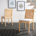 Esszimmerstuhl aus Rohrgeflecht mit Kissen (2er-Set) - 21.7 W x 18.1 L x 38.6 H - 22W x 18D x 39H