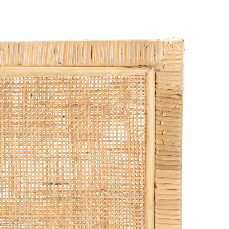 Esszimmerstuhl aus Rohrgeflecht mit Kissen (2er-Set) - 21.7 W x 18.1 L x 38.6 H - 22W x 18D x 39H